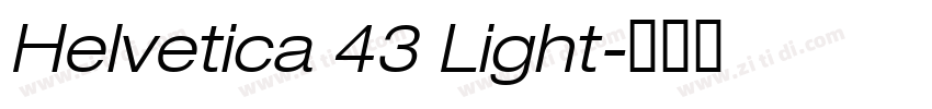 Helvetica 43 Light字体转换